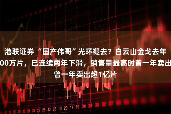 港联证券 “国产伟哥”光环褪去？白云山金戈去年少卖近800万片，已连续两年下滑，销售量最高时曾一年卖出超1亿片